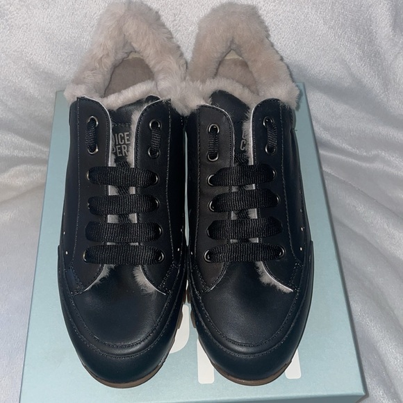 NWT Candice Cooper Runlo Genuine Shearling Lined Sneaker - Picture 9 of 15